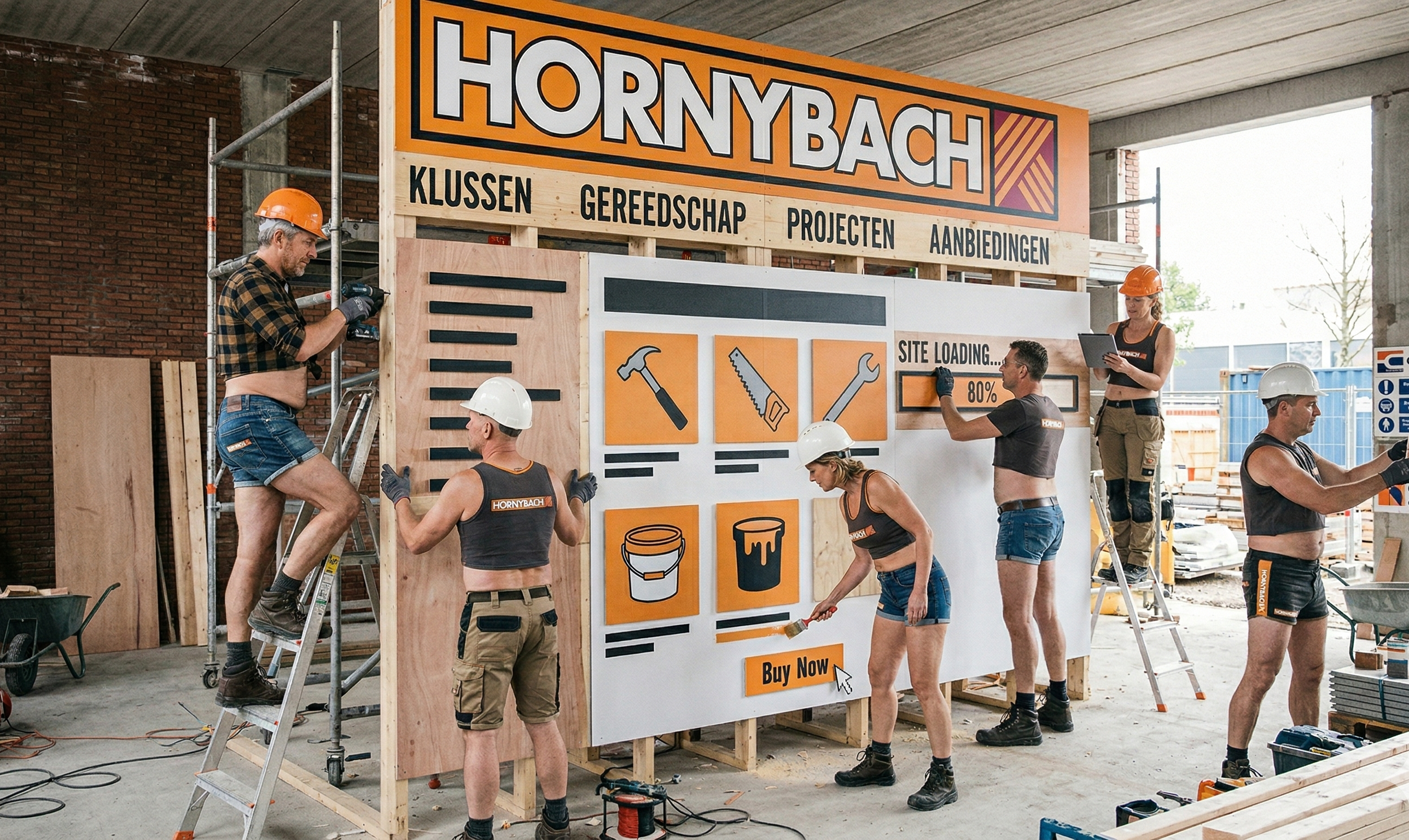 HORNYBACH website in aanbouw